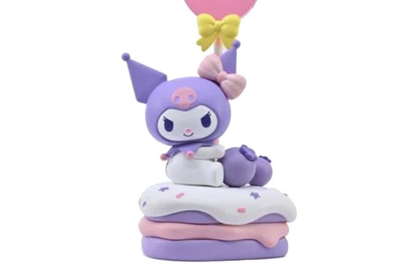Figurina Sanrio Memo Stand Party Time Series - Hello Kitty and Friends 5 cm - Kuromi