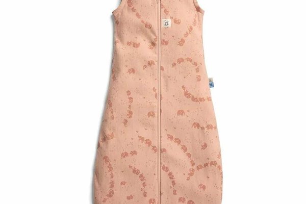 Sac de dormit ErgoPouch Jersey Elephant Parade, 8-24 luni, 8-14 kg, TOG 0.2, bumbac organic
