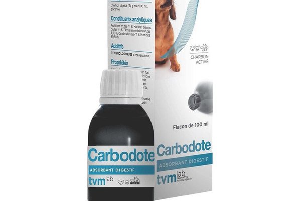 Supliment gastrointestinal, Caini & Pisici, Carbodote, 100 ml