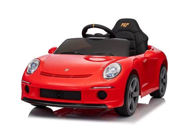 Masinuta electrica pentru copii Porsche RUF GT Red cu licenta ,Telecomanda parinti 2,4G,2 motoare x 39w,Acumulator 12V4.5Ah,Roti EVA,Scaun din piele,2 Viteze,Sistem troller,MP3,USB,Bluetooth,Usi cu deschidere