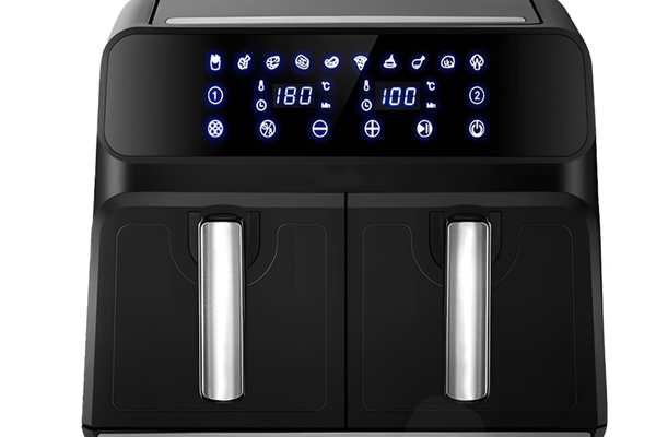 Friteuza Dubla Fara Ulei Air Fryer afisaj digital 10L capacitate