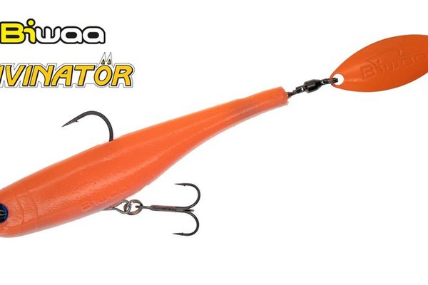 BiwAa Divinator Junior spinnertail, UV Orange, 14 cm, 22 g