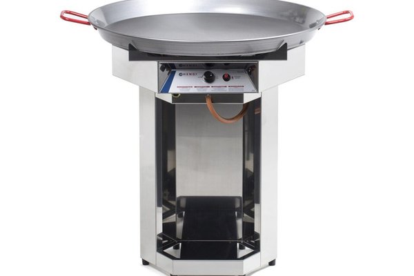 Gratar pe gaz Hendi Fiesta 800, inox, 7,0 Kw, contine furtun de gaz, aprindere electronica si regulator de presiune, 80x80x(H)90 cm
