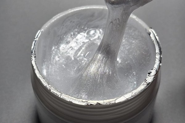 Gel UV de Constructie FSM Unicorn Pearly White 01 - 50gr | Alb Perlat cu Reflexii Argintii