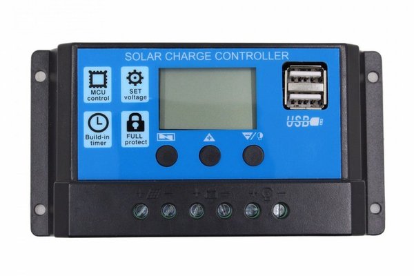 Regulator-controler solar PWM 20A 12V/24V 2 X USB
