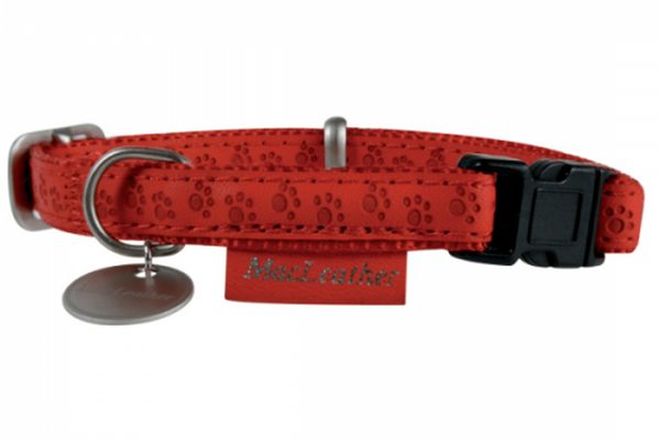 Zgarda reglabila rosie caini MacLeather, 25 mm