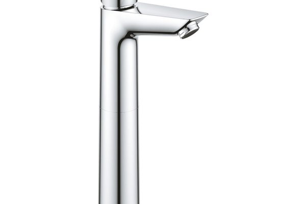 Baterie lavoar Grohe BauEdge XL, montare blat, crom,furtune flexibile-23761001