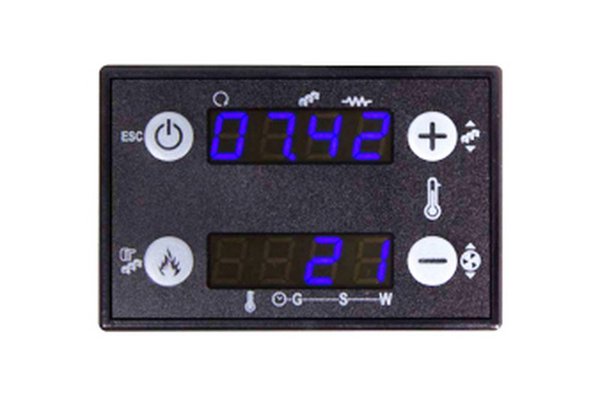 Display pentru centrale si termoseminee pe peleti Fornello Fiama Confort 12, 18, 25, 30 kW