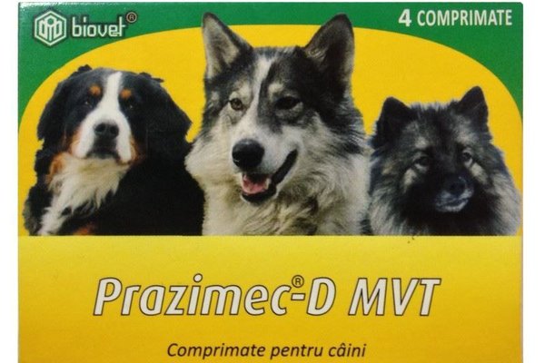 Antiparazitar intern, Prazimec D Caini, 4 comprimate