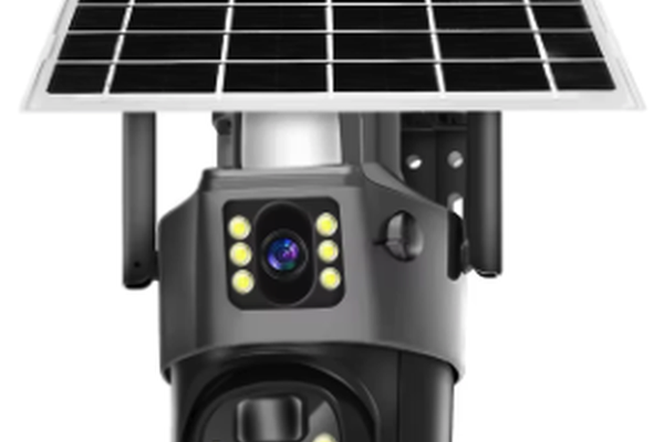 Camera Supraveghere Duala cu Panou Solar Ultra HD 5MP