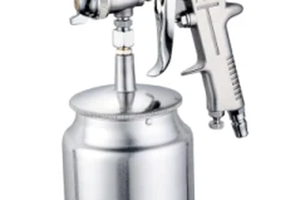 Pistol de vopsit F75 cu aer comprimat cupa dedesubt