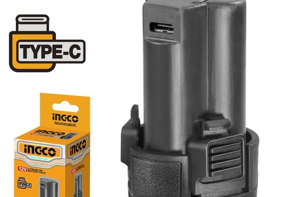 Acumulator 12V cu incarcare USB Type C - Ingco FBLI12153E