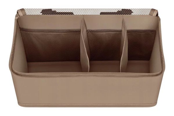 Lionelo Sidepocket M - Organizator Multifunctional Bej, 43x15x23 cm, 3 Compartimente, Constructie Ranforsata
