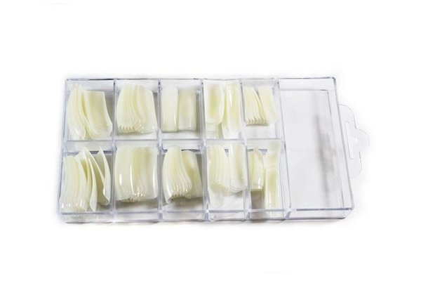 Tipsuri 100buc. Forma clasic culoare natur