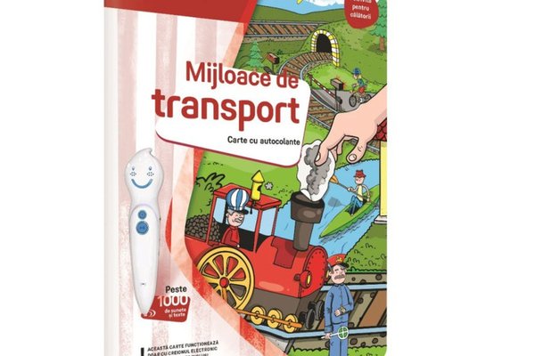 Raspundel Istetel Carte cu Autocolante Mijloace de Transport