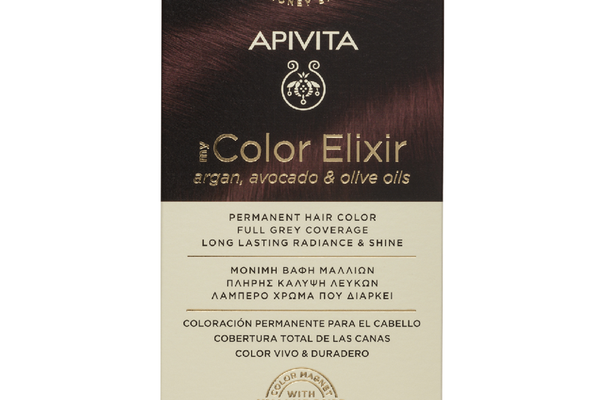 Vopsea de par My Color Elixir Light Brown Red Mahogany 5.65, 155 ml, Apivita