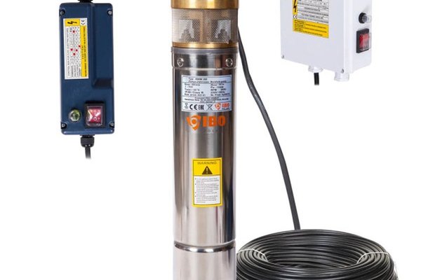 Pompa Submersibila cu Panou Control, IBO Polonia 4SKM150, 1100 W, 50 l/min, H Refulare 107 m, 20m cablu