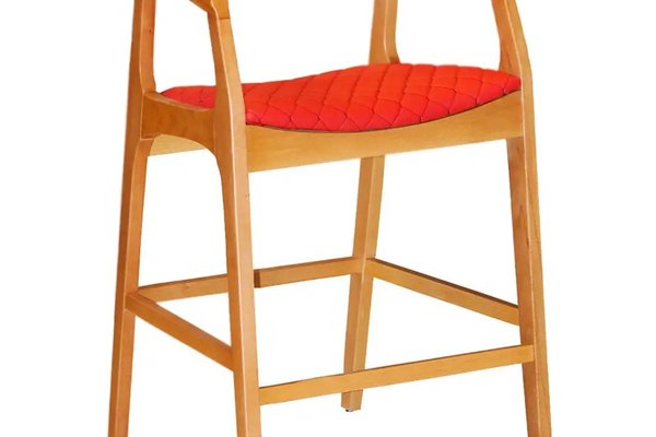 Scaun bar tapitat,fag,Seria Special AST-650,Homs,60016,rosu