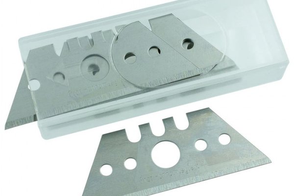 Set lame de rezerva tip trapez pentru cuttere profesionale Martor 5232, 10 bucati