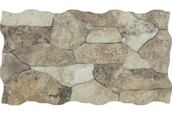 Placa de perete din portelan Canyon Oxide 25x45 mm, finisaj mat