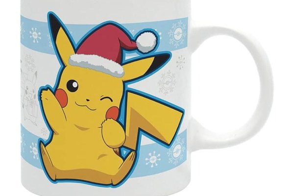 Cana Pokemon - 320 ml - Pikachu Santa Christmas