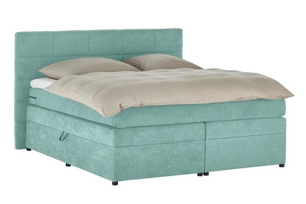 Pat Boxspring Gibson, cu ladă de depozitare, saltea și topper incluse