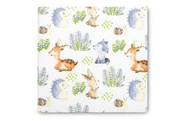 Pernuta inaltator pentru scaun copii Sensillo Walk in Forest 32x32x8 cm cu husa detasabila din bumbac,prevazuta cu fermoar,curele reglabile de fixare