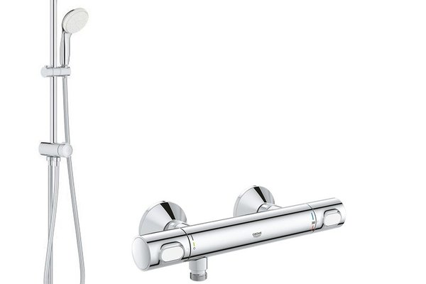 Pachet: Coloana dus Grohe 250, baterie cabina dus Grohtherm 500 ( 26980001.  ,34793000)