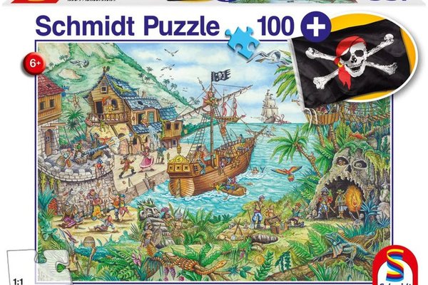 Puzzle PUZ100 Pirate Cove + Steag Pirat