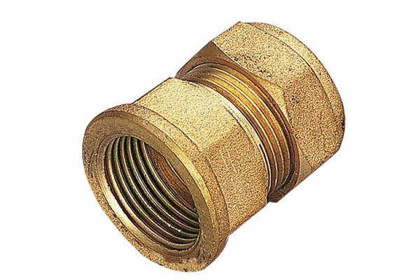 Racord de compresie cu inel din alama, FI, 18 mm x 3/4 inch - Tiemme