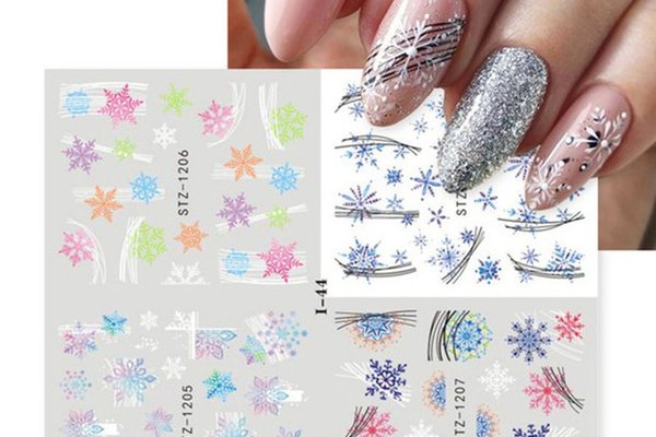 Tatuaj Decor Unghii Modele Iarna/Craciun 4 in 1- I-44