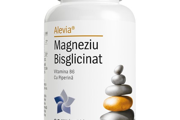Alevia Magneziu Bisglicinat, 60 de capsule vegetale
