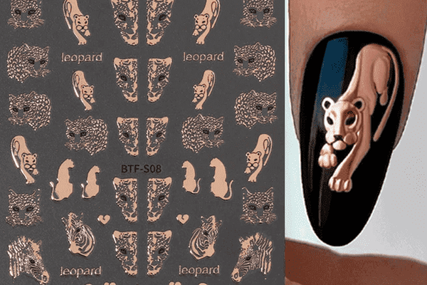 Sticker decor unghii BTF-S08 Rose Gold - BTF-S08H