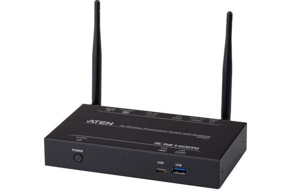 Switch video wireless Aten VP2021 - Negru, Metal, HDMI si VGA