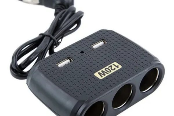 Priza auto cu 5 iesiri NO.1512 TIPLA 120W (2 x usb)