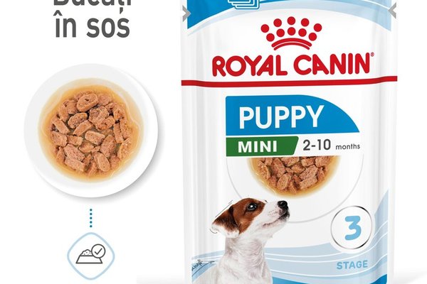 Royal Canin Mini Puppy hrana umeda caine junior (in sos), 12 x 85 g