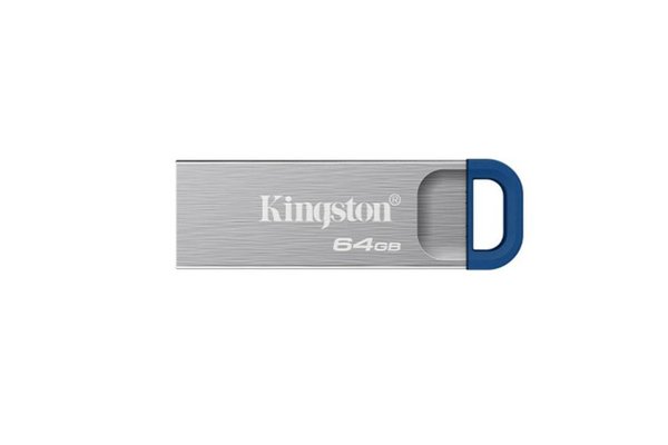Kingston DataTraveler Kyson 64GB USB Flash Drive, USB Type-A, Silver