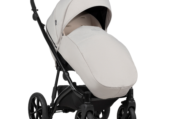 Carucior pentru copii Buba Zaza2 Cream 2 in 1 cu suspensii, scaun reversibil, rucsac, suport pahar, plasa insecte si husa ploaie