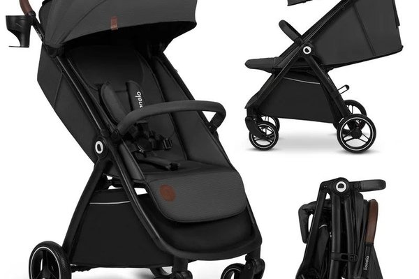 Carucior sport Lionelo Ingrid Grey Stone, 6 luni-22 kg, copertina XXL impermeabila UPF50+, spatar reglabil, pliere automata, suport pahar si plasa anti-insecte