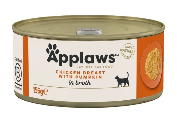 Applaws Chicken Breast with Pumpkin, conserva, 156 g