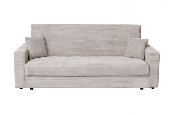 Canapea CORINNE LUX extensibila, 3 locuri, cu lada depozitare, bej inchis, 220x90x96 cm