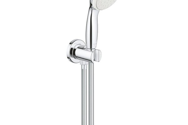 Set dus Grohe New Tempesta 100, 2 jeturi, cot iesire si suport para incluse-26406001