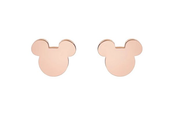 Cercei Mickey Mouse Disney - Design Minimalist din Otel Medical Inoxidabil Rose