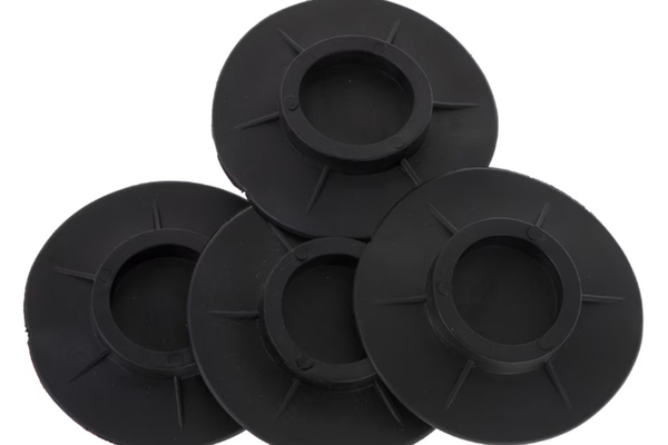 Set 4 Picioruse Negre pentru Masina de Spalat UB