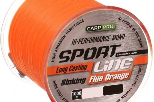 Fir Carp Pro Sport Line, Fluo Orange, 1000m (Diametru fir: 0.31 mm)