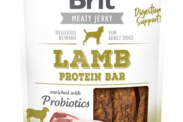 Brit Dog Jerky Lamb Protein Bar, 80 g