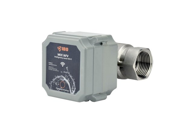 Robinet Inteligent IBO Polonia MIX 1 AFV DN25 cu Control Wi-Fi si Senzori de Inundatie