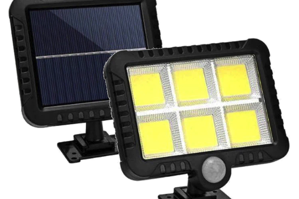 Proiector Solar 10W SL-F120 cu 6 Casete COB si Senzor de Lumina si Miscare
