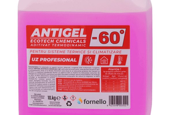 Antigel Concentrat -60° Fornello pentru Incalzire si Climatizare