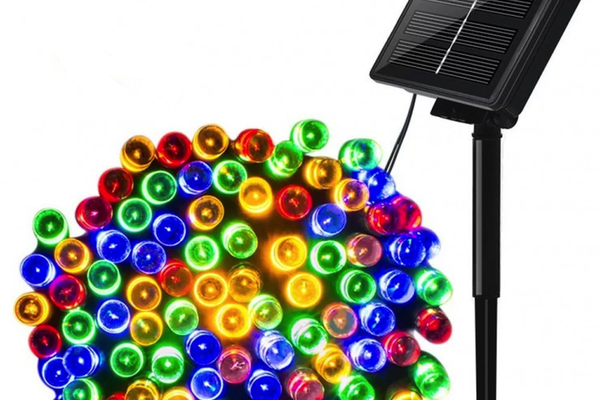 Instalatie Solara MULTICOLOR 1500 - 10 Metri cu 100 LED-uri pentru Decoratiuni